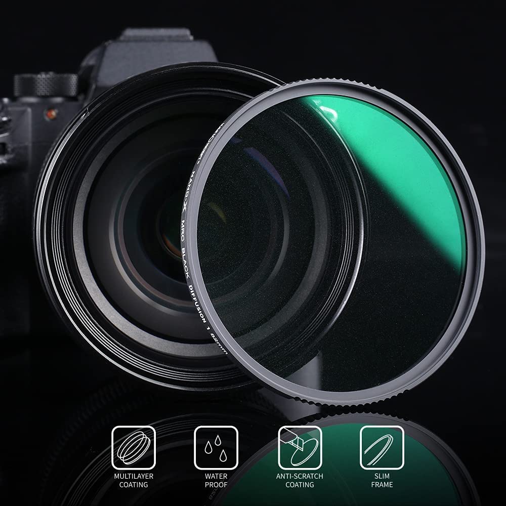 K&F Concept 67mm Black Mist Diffusion 1/4 Filter KF01.1521 - 7